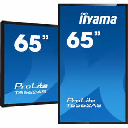 iiyama T6562AS-B1 visualizzatore di messaggi Pannello piatto interattivo 64.5" IPS 500 cd/m² 4K Ultra HD Nero Touch Processore integrato Android 8.0 24/7 - Vista aggiuntiva 4