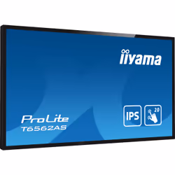 iiyama T6562AS-B1 visualizzatore di messaggi Pannello piatto interattivo 64.5" IPS 500 cd/m² 4K Ultra HD Nero Touch Processore integrato Android 8.0 24/7 - Vista aggiuntiva 5
