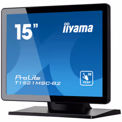 iiyama ProLite T1521MSC-B2 15" XGA LED Touch Da tavolo Nero - Vista aggiuntiva 6