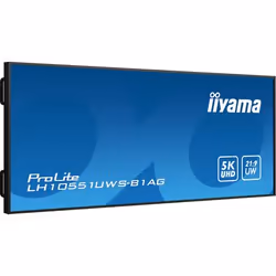 iiyama LH10551UWS-B1AG visualizzatore di messaggi Pannello piatto per segnaletica digitale 2,66 m (104.7") LED 500 cd/m² UltraWide Full HD Nero 24/7 - Vista aggiuntiva 4