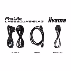 iiyama LH5560UHS-B1AG visualizzatore di messaggi Pannello A digitale 55" LED Wi-Fi 500 cd/m² 4K Ultra HD Nero Processore integrato 24/7 - Vista aggiuntiva 4