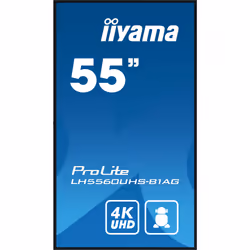 iiyama LH5560UHS-B1AG visualizzatore di messaggi Pannello A digitale 55" LED Wi-Fi 500 cd/m² 4K Ultra HD Nero Processore integrato 24/7 - Vista aggiuntiva 5