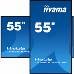 iiyama LH5560UHS-B1AG visualizzatore di messaggi Pannello A digitale 55" LED Wi-Fi 500 cd/m² 4K Ultra HD Nero Processore integrato 24/7 - Vista aggiuntiva 7