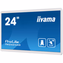 iiyama TW2424AS-W1 visualizzatore di messaggi Pannello piatto per segnaletica digitale 23.8" Wi-Fi 250 cd/m² 4K Ultra HD Nero Touch screen Processore integrato Android 24/7 - Vista aggiuntiva 4