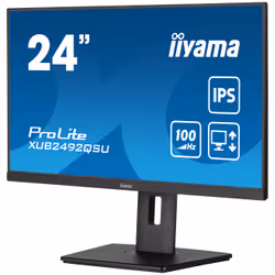 iiyama ProLite XUB2492QSU-B1 23.8" Wide Quad HD LED Nero - Vista aggiuntiva 4