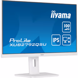 iiyama ProLite XUB2792QSU-W6 27" Wide Quad HD LED Bianco - Vista aggiuntiva 4