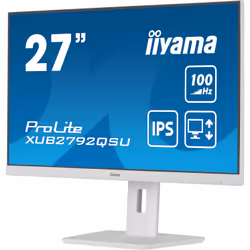 iiyama ProLite XUB2792QSU-W6 27" Wide Quad HD LED Bianco - Vista aggiuntiva 5