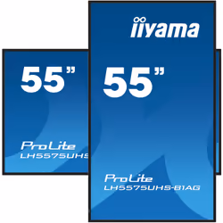 iiyama LH5575UHS-B1AG visualizzatore di messaggi Pannello piatto per segnaletica digitale 54.6" LCD Wi-Fi 500 cd/m² 4K Ultra HD Nero Processore integrato 24/7 - Vista aggiuntiva 4