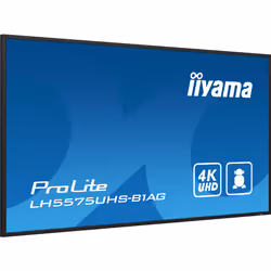 iiyama LH5575UHS-B1AG visualizzatore di messaggi Pannello piatto per segnaletica digitale 54.6" LCD Wi-Fi 500 cd/m² 4K Ultra HD Nero Processore integrato 24/7 - Vista aggiuntiva 6