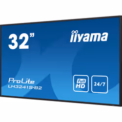 iiyama LH3241S-B2 visualizzatore di messaggi Design chiosco 31.5" LED 350 cd/m² Full HD Nero 24/7 - Vista aggiuntiva 7