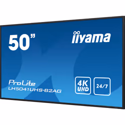 iiyama LH5041UHS-B2AG visualizzatore di messaggi Pannello piatto per segnaletica digitale 50" LCD 500 cd/m² 4K Ultra HD Nero 24/7 - Vista aggiuntiva 7