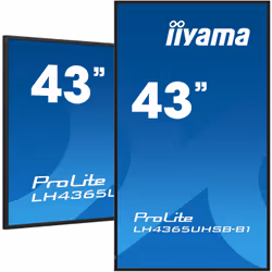 iiyama LH4365UHSB-B1 visualizzatore di messaggi Design chiosco 42.5" LED Wi-Fi 800 cd/m² 4K Ultra HD Nero Processore integrato 24/7 - Vista aggiuntiva 5