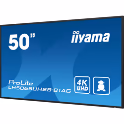iiyama LH5065UHSB-B1AG visualizzatore di messaggi Pannello piatto per segnaletica digitale 49.5" LCD Wi-Fi 800 cd/m² 4K Ultra HD Nero Processore integrato 24/7 - Vista aggiuntiva 7