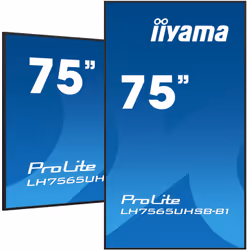iiyama LH7565UHSB-B1 visualizzatore di messaggi Design chiosco 74.5" LED Wi-Fi 800 cd/m² 4K Ultra HD Nero Processore integrato 24/7 - Vista aggiuntiva 5