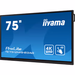 iiyama TE7512MIS-B3AG visualizzatore di messaggi Design chiosco 75" LCD Wi-Fi 400 cd/m² 4K Ultra HD Nero Touch screen Processore integrato 24/7 - Vista aggiuntiva 4