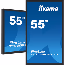 iiyama TF5539AS-B1AG visualizzatore di messaggi Pannello piatto per segnaletica digitale 54.6" LED 500 cd/m² 4K Ultra HD Nero Touch Processore integrato Android 24/7 - Vista aggiuntiva 4