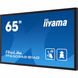 iiyama TF6539AS-B1AG visualizzatore di messaggi Pannello piatto per segnaletica digitale 64.5" LED 500 cd/m² 4K Ultra HD Nero Touch screen Processore integrato Android 24/7 - Vista aggiuntiva 7