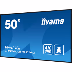 iiyama LH5060UHS-B1AG visualizzatore di messaggi Pannello A digitale 49.5" LED Wi-Fi 500 cd/m² 4K Ultra HD Nero Processore integrato 24/7 - Vista aggiuntiva 7