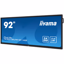 iiyama TE9218UWI-B1AG visualizzatore di messaggi Pannello piatto interattivo 2,32 m (91.5") LED Wi-Fi 500 cd/m² 5K Ultra HD Nero Touch screen Processore integrato Android 16/7 - Vista aggiuntiva 4