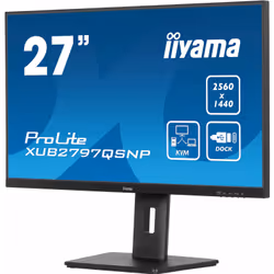 iiyama ProLite XUB2797QSNP-B1 27" Wide Quad HD LED Nero - Vista aggiuntiva 5