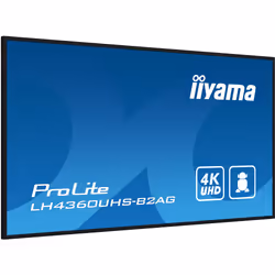 iiyama LH4360UHS-B2AG visualizzatore di messaggi Pannello A digitale 108 cm (42.5") LED Wi-Fi 500 cd/m² 4K Ultra HD Nero Processore integrato Android 11 24/7 - Vista aggiuntiva 5
