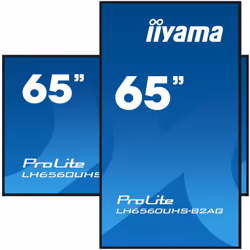 iiyama LH6560UHS-B2AG visualizzatore di messaggi Pannello A digitale 65" LED Wi-Fi 500 cd/m² 4K Ultra HD Nero Processore integrato 24/7 - Vista aggiuntiva 4