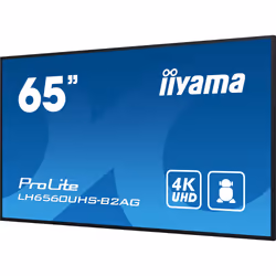 iiyama LH6560UHS-B2AG visualizzatore di messaggi Pannello A digitale 65" LED Wi-Fi 500 cd/m² 4K Ultra HD Nero Processore integrato 24/7 - Vista aggiuntiva 6