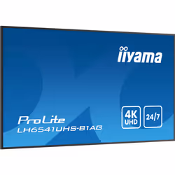 iiyama LH6541UHS-B1AG visualizzatore di messaggi 163,8 cm (64.5") LCD 500 cd/m² 4K Ultra HD Nero 24/7 - Vista aggiuntiva 6