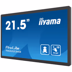 iiyama TW2223AS-B2 visualizzatore di messaggi Pannello piatto interattivo 21.5" Wi-Fi 400 cd/m² Full HD Nero Touch screen Processore integrato 24/7 - Vista aggiuntiva 5