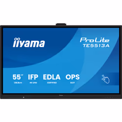 iiyama TE8613A-B1AG visualizzatore di messaggi Pannello piatto interattivo 2,17 m (85.6") Wi-Fi 450 cd/m² 4K Ultra HD Nero Touch screen Processore integrato Android 18/7