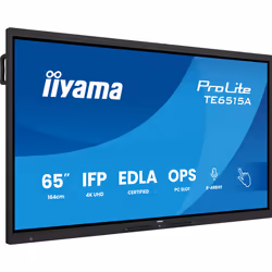 iiyama TE6515A-B1AG visualizzatore di messaggi Pannello piatto per segnaletica digitale 163,8 cm (64.5") Wi-Fi 550 cd/m² 4K Ultra HD Nero Touch screen Processore integrato Android - Vista aggiuntiva 2