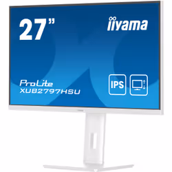 iiyama ProLite XUB2797HSU-W2 27" Full HD LED Bianco - Vista aggiuntiva 5