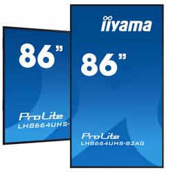 iiyama LH8664UHS-B2AG visualizzatore di messaggi Pannello piatto per segnaletica digitale 86" Wi-Fi 500 cd/m² 4K Ultra HD Nero Processore integrato Android 24/7 - Vista aggiuntiva 5