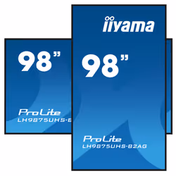 iiyama LH9875UHS-B2AG visualizzatore di messaggi Pannello piatto per segnaletica digitale 2,48 m (97.5") LED Wi-Fi 500 cd/m² 4K Ultra HD Nero Processore integrato 24/7 - Vista aggiuntiva 4