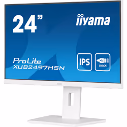 iiyama ProLite XUB2497HSN-W2 23.8" Full HD LED Bianco - Vista aggiuntiva 5