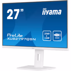 iiyama G-MASTER XUB2797QSN-W2 27" 4K Ultra HD LED Bianco - Vista aggiuntiva 5