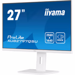 iiyama ProLite XUB2797QSU-W2 27" Quad HD LED Bianco - Vista aggiuntiva 5