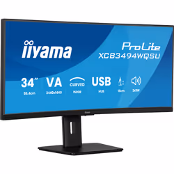 iiyama ProLite XCB3494WQSU-B1 Monitor PC 86,4 cm (34") 3440 x 1440 Pixel UltraWide Quad HD LED Nero - Vista aggiuntiva 4