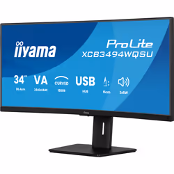 iiyama ProLite XCB3494WQSU-B1 Monitor PC 86,4 cm (34") 3440 x 1440 Pixel UltraWide Quad HD LED Nero - Vista aggiuntiva 5
