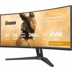 iiyama G-MASTER GCB3486WQSCP-B1 Monitor PC 86,4 cm (34") 1440 x 3440 Pixel 4K Ultra HD Nero - Vista aggiuntiva 8