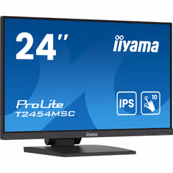 iiyama ProLite T2454MSC-B2AG Monitor PC 60,5 cm (23.8") 1920 x 1080 Pixel Full HD LED Touch screen Multi utente Nero - Vista aggiuntiva 4