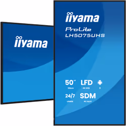 iiyama LH5075UHS-B2AG visualizzatore di messaggi Pannello piatto per segnaletica digitale 125,7 cm (49.5") LCD Wi-Fi 500 cd/m² 4K Ultra HD Nero Processore integrato Android 24/7 - Vista aggiuntiva 5