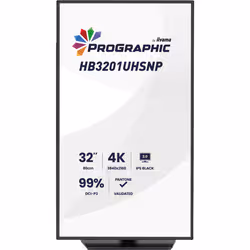 iiyama ProGraphic HB3201UHSNP-B1 Monitor PC 80 cm (31.5") 3840 x 2160 Pixel Nero - Vista aggiuntiva 2