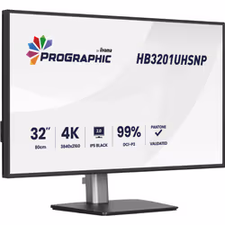 iiyama ProGraphic HB3201UHSNP-B1 Monitor PC 80 cm (31.5") 3840 x 2160 Pixel Nero - Vista aggiuntiva 3
