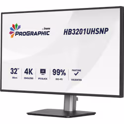 iiyama ProGraphic HB3201UHSNP-B1 Monitor PC 80 cm (31.5") 3840 x 2160 Pixel Nero - Vista aggiuntiva 4