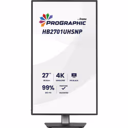 iiyama PROGRAPHIC HB2701UHSNP-B1 Monitor PC 68,6 cm (27") 3840 x 2160 Pixel 4K Ultra HD LCD Nero - Vista aggiuntiva 3