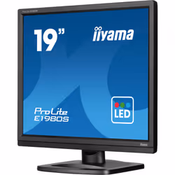 iiyama ProLite E1980S-B1 19" VGA LED Nero - Vista aggiuntiva 4