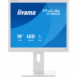 iiyama ProLite B1980S-W1, 48,3 cm (19"), 1280 x 1024 Pixel, SVGA, LED, 3 ms, Bianco