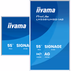 iiyama LH6581UHSG-1AG visualizzatore di messaggi Pannello piatto interattivo 163,8 cm (64.5") Wi-Fi 500 cd/m² 4K Ultra HD Bianco Processore integrato Android 10 24/7 - Vista aggiuntiva 4
