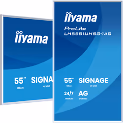 iiyama LH6581UHSG-1AG visualizzatore di messaggi Pannello piatto interattivo 163,8 cm (64.5") Wi-Fi 500 cd/m² 4K Ultra HD Bianco Processore integrato Android 10 24/7 - Vista aggiuntiva 5